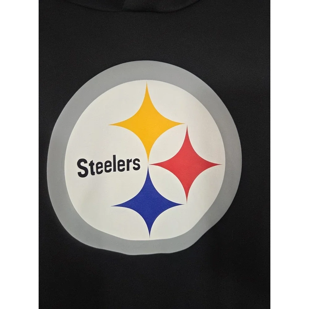 Pittsburgh Steelers NFL Nike Dri Fit Logo‎ Black Sweatshirt 2XL NWT